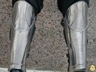 Medieval Steel Knight Armor Leg Battle Greaves Cosplay Warrior Halloween Costume