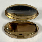 Vintage Max Factor Lipstick Holder Mirror Flowered Case 2 1 2  England