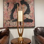 Mid Century Danish Modern Modeline Table floor Lamp  Adrian Pearsall  Walnut 40 