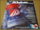 1996 Old Spice Soothing Gel Print Ad Advertisement After Shave Moisturizer Vtg