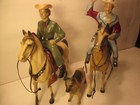 Vintage Hartland Roy Rogers  Trigger  dale Evans buttermilk   Bullet  800 Series