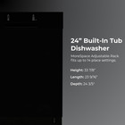 22-14599 24  Built-in Dishwasher - Ultrawash  Smartwash  Sanitize Rinse  Smartdr