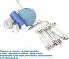 80pcs 2 2in Heavy Duty Safety Pins Stainless Steel Sewing Laundry Use Baby Wear 