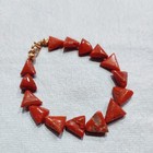 Genuine Italian Coral Brass Bracelet Natural Handmade Boho Gift For Her