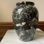 Vintage Solid Onyx Marble Vase  9 5    Tall