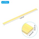 2 Pcs 1 8x1 2x12  H59 Brass Flat Bar Solid Flat Mill Stock Brass