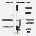 Naizea Patio Pellet Heater 61 8 h Pellet Fire Pit Smokeless Pellet Burning Stove