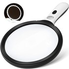 Large 5  Illuminated Magnifying Glass With 24 Led   Uv Light For Reading  Coins 