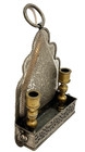 Vintage Judaica Jewish Shabbat Candle Holders Judaism Hebrew Jerusalem Israel