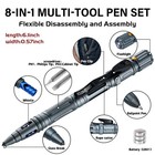 Military Tactical Pen - 8 In 1 Professional Self Defense Pen With Flashlight    