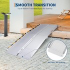 2 3 4 5 6 7 8 Ft Folding Aluminum Wheelchair Ramp Mobility Ramp 600 Lbs Non-slip