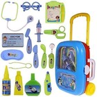Kids Doctor Kit With Rolling Suitcase 15  Piece Pretend Medical Playset For Kids