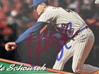 Pete Schourek 1994 Topps Authentic Signed Autograph Auto Card New York Mets Mlb