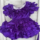 Pazazz Baby Girl Toddler Purple Circle Vintage Dress Made Usa Pageant 2t