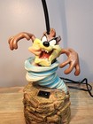 Rare 1996 Warner Bros Looney Tunes Taz The Tasmanian Devil Tornado Desk Lamp