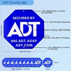 Security Signs   10 Pcs Adt Window Stickers Adt Yard Sign  Weatherproof