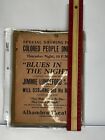 Vintage Movie Film Flyer 1941 Blues In The Night Campbellsville Kentucky Ky