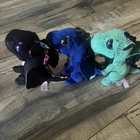 Lot Of 3 Dragon Plush Stuffed Animals Ty Beanie Boos Cinder Safire Anora Mini