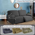 Jacquard Design Extra Wide 75  - 100   Reclining 2 Seater Sofa  Extra Wide 6-pie
