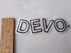 Devo Black And White Logo 4 Inch Iron On Patch