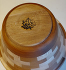 Hand Turned Hand Crafted Skb Segmented Wood Bowl Fruit Centerpiece