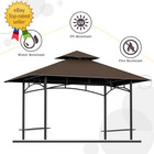Grill Gazebo Replacement Canopy Top -  5 x8  Outdoor Bbq Tent Roof Cover Double