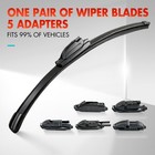 2pcs Front Windshield Wiper Blades Set For Jeep Compass Mp552 2016-2024 24 18 