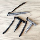 Grey Black T-type Pen Dual-use Tactical Pen Window Broken Survival Edc Tools