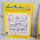 5 Vintage Cat Kitten Aunt Martha Embroidery Craft Pattern Hot Iron Transfers Nos