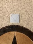 Western Cowhide Leather Star Brown Round Placemat Or Table Decor 19    Brazil Made