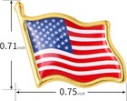 Lot Of 50 American Flag Lapel Pins 0 75  United States Usa Hat Tie Tack  Pin