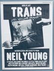 Neil Young 1983 Original Poster Advert Trans Geffen Records Vintage
