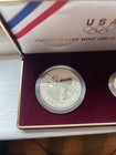 1988 Olympic 2-coin Uncirculated Set  5 Gold   Silver  1 Dollar
