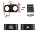 Throttle Cable Clamp Black Universal Motorcycle Brake Line Spacer Sorter