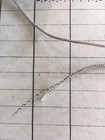 4 Yd Vintage antique French Silver Metallic Beadette Cord Trim 1 16  Lampshade