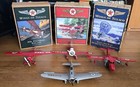 Vintage Wings Of Texaco Die Cast Model Planes Airplane Banks   Lot Of 7