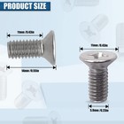 8pcs Stainless Steel Brake Disc Rotor Screws Set For Honda Acura Hyundai Kia