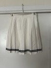 Vintage Limited Pleated Tennis Skirt Size 4 Black Trim Y2k Usa