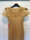 New With Tags Gold Mother Of The Bride Dress Size 8 Jj s House Sequins Beaded