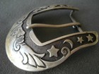 Brighton Celestial Moon Stars Saturn Sterling Silver Belt Buckle Ranger Set