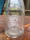 Vintage 1927 Carolina Creamery Co  Pint Milk Bottle C c c  Nice 