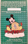 Disney Ticket Walt Disney World Cast Christmas Holiday Celebration Unused 1996