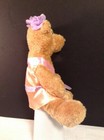 Avon Plush Bear With Pink Robe 11 In Tall 2008 Stuffed Animal Toy