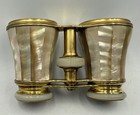 Antique Lemaire Fi Paris Mother Of Pearl   Brass Opera Glasses  cp2023094 