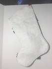 Vintage Christmas Felt Stocking Sequin Kit Completed  Song Birds Pine Cones