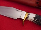 Blackjack Effingham Mint Trail Guide Stag A2 Tool Steel Knife