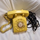 Yellow Rotary Dial Phone Bell Systems Western Electric C d 500 Untested 8 66 Vtg
