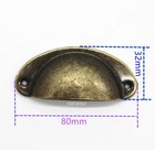Vintage Apothecary Drawer Pulls 15 Pack Antique Brass Cabinet Handles