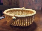 Vintage Japanese Bamboo Basket