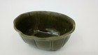 Vintage Planter Box Flower Drip Glaze Pottery Olive Green Vase Succulent Usa 489